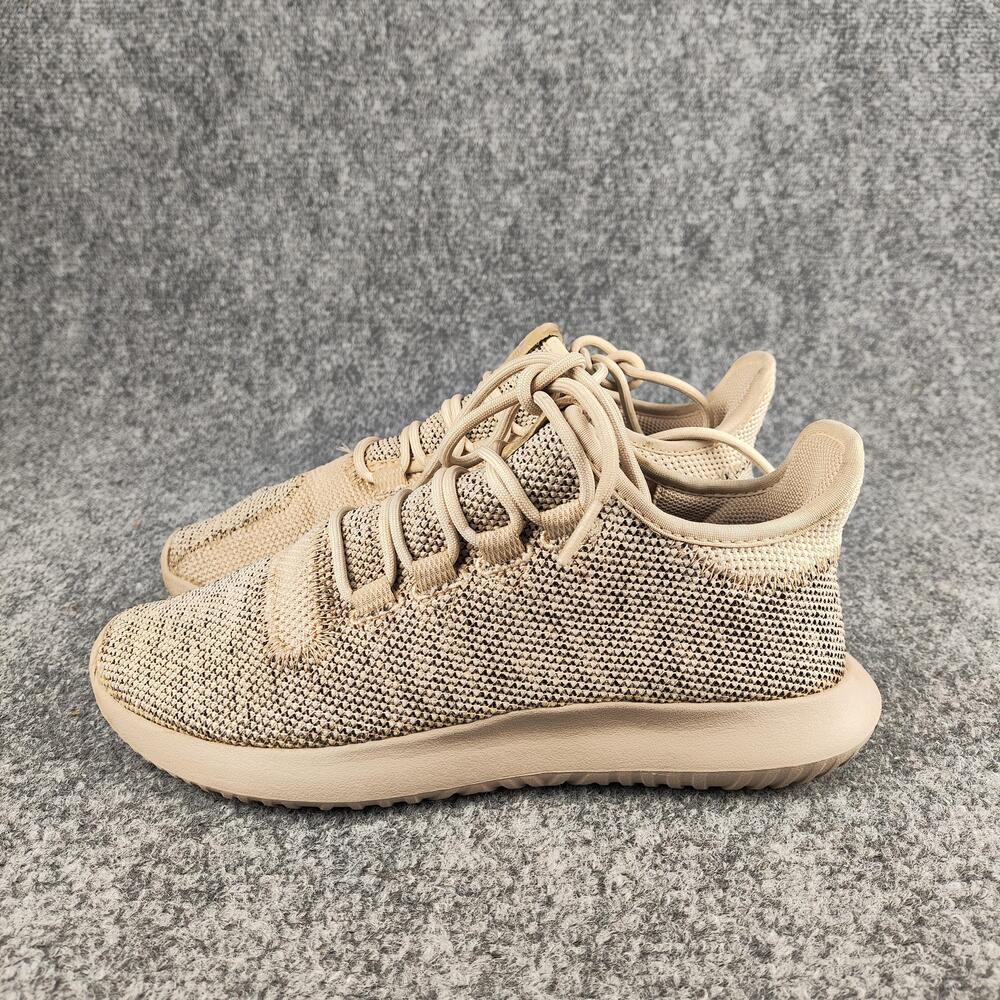 Adidas Shoes Mens Size 5.5 Beige Knit Low Top Walking Sneakers Originals
